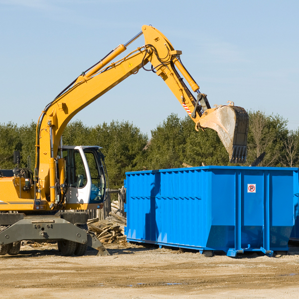 how many times can i have a residential dumpster rental emptied in Center Ohio